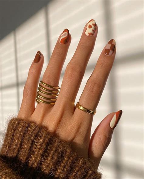 fall acrylic nails ideas|cute easy fall nail designs.